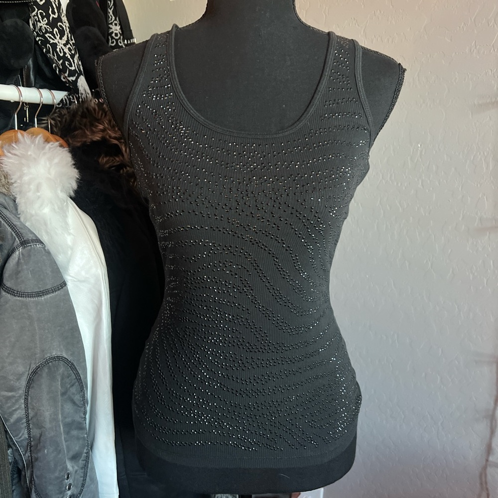 y2k rhinestone tank top